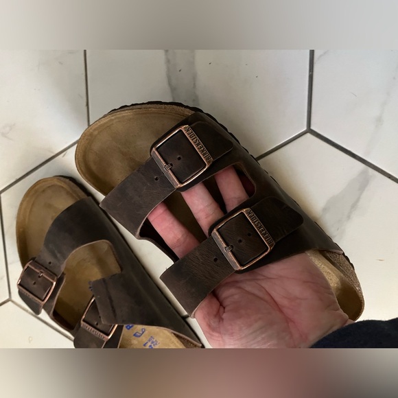 Birkenstock Dark Brown Double Strap Sandals - Picture 4 of 7